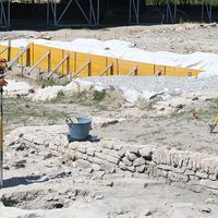 Fig. 11 Use of total station 