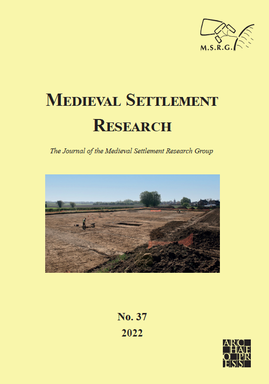 Front cover of the latest volume of Medieval Settlement Research