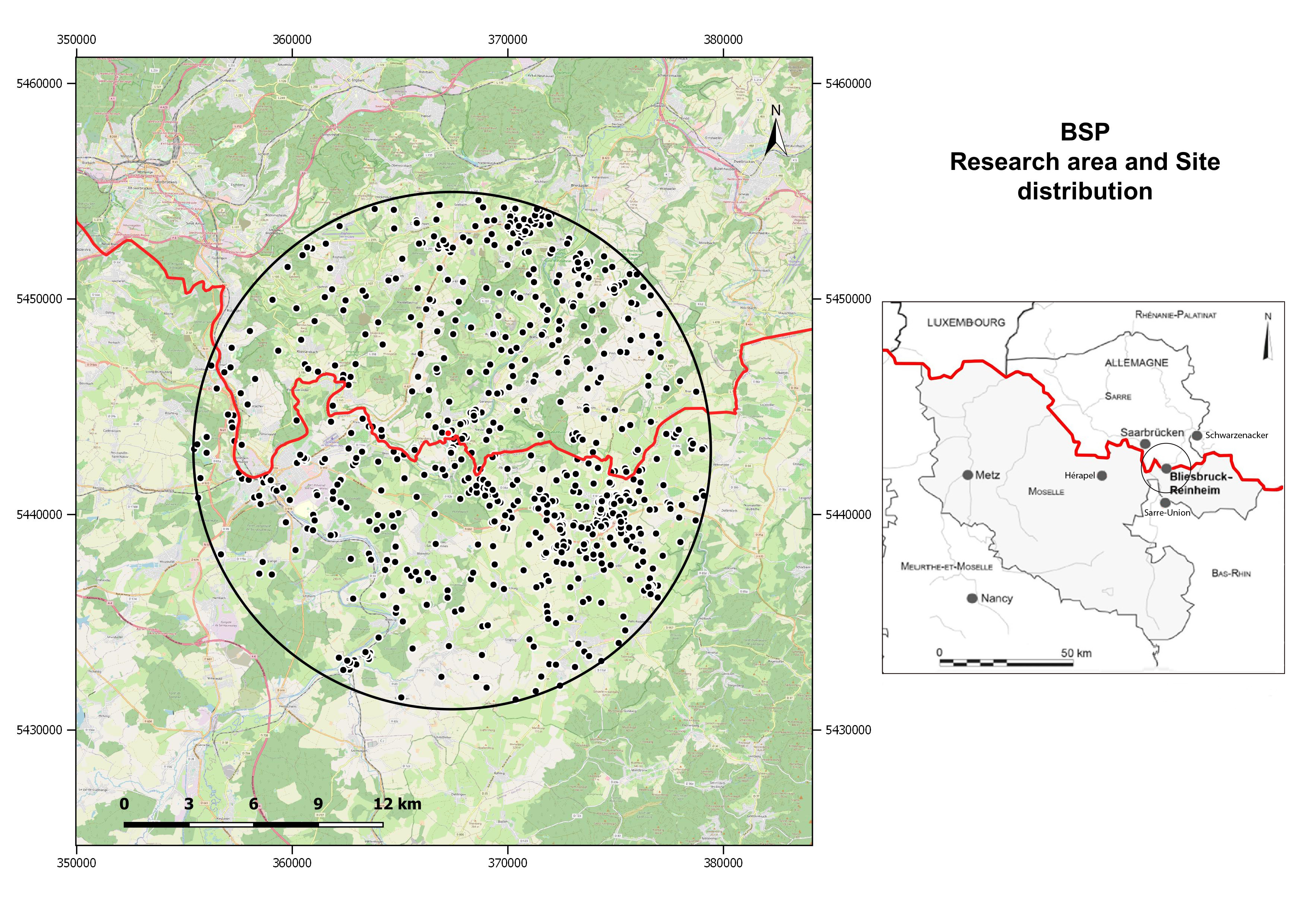 Historical landscape in Central-Western Europe